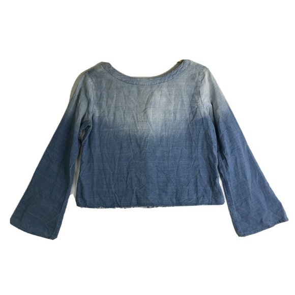 Anthropologie Tops - Anthropologie Cloth & Stone Button-Back Ombre Top